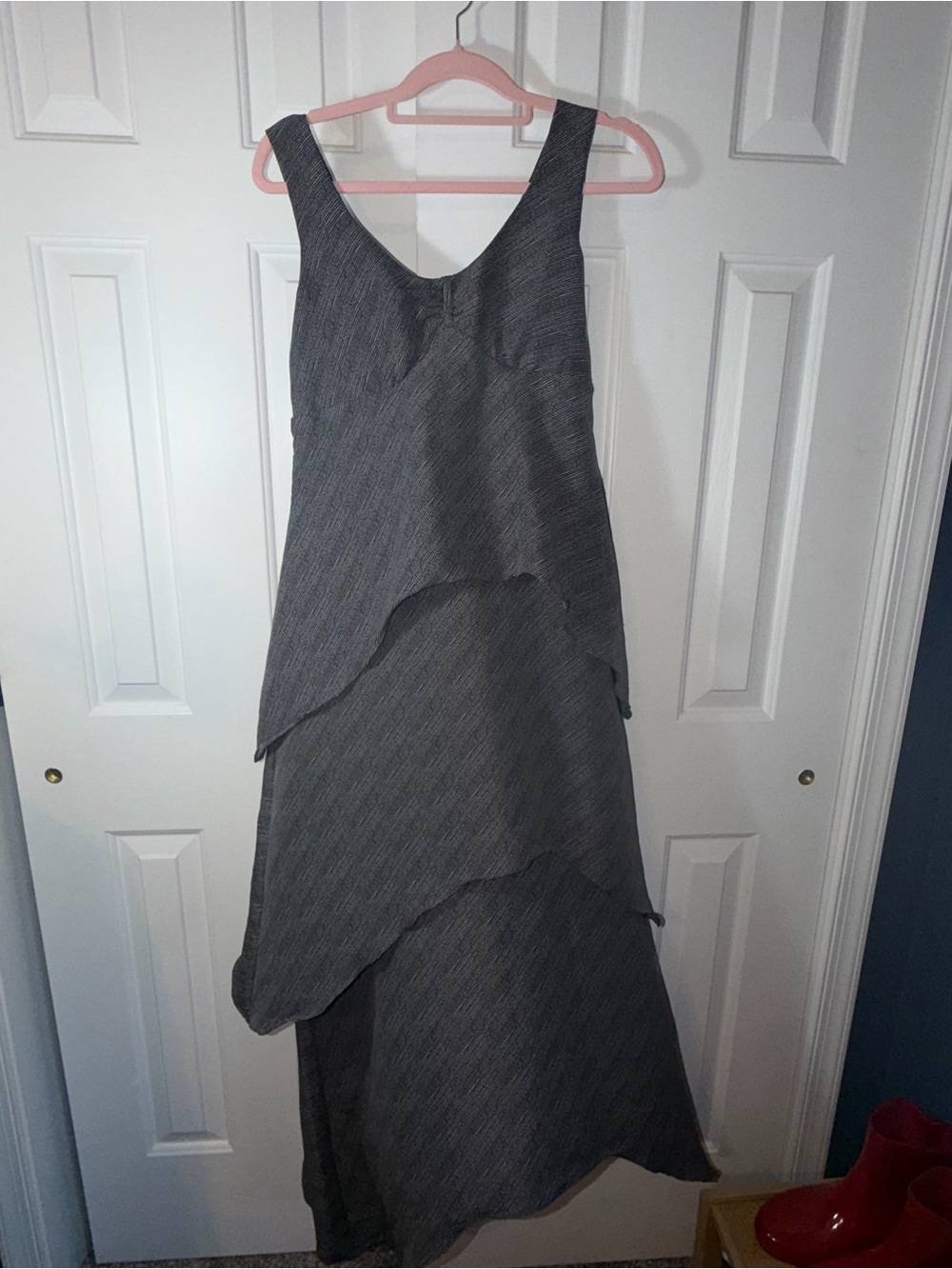 Geren Ford Sleeveless Layered Grey Women’s Dress